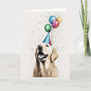 Remerciements Carte de voeux Golden Retriever