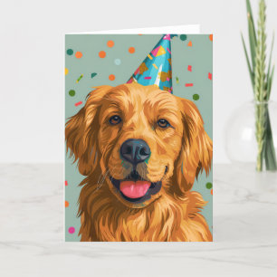Remerciements Carte de voeux Golden Retriever