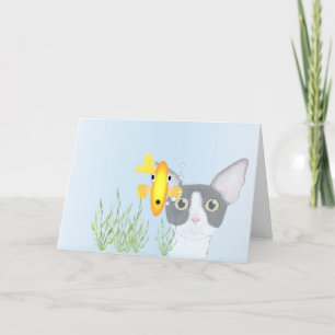 Remerciements Carte de voeux Goldfish Bowl