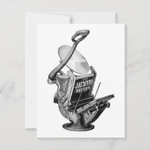 Remerciements Carte de voeux Golding letterpress impression pres