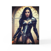 Carte de voeux Gothic Warrior Queen !