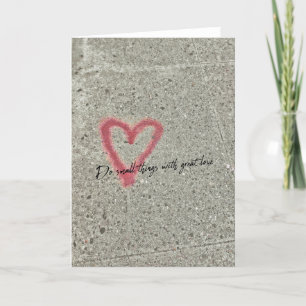 Remerciements Carte de voeux GRAFFITI HEART