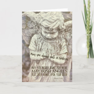 Remerciements Carte de voeux GUARDIAN ANGEL