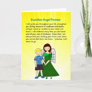 Remerciements Carte de voeux Guardian Angel Promesse V2