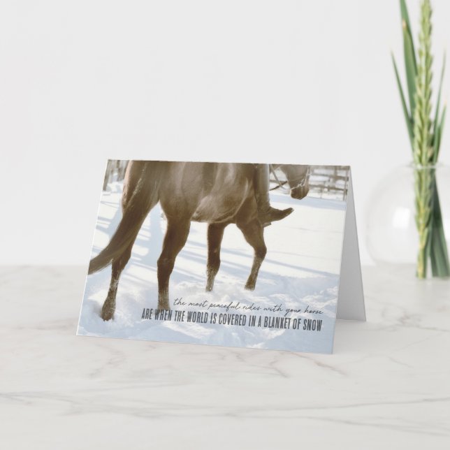 Remerciements Carte de vœux HACK temps d'hiver (Devant)