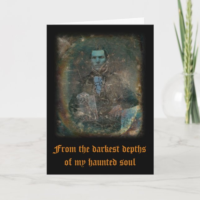 Remerciements Carte de voeux Halloween silencieuse (Devant)