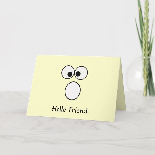 Remerciements Carte de voeux Hello Friend 2 (Devant)