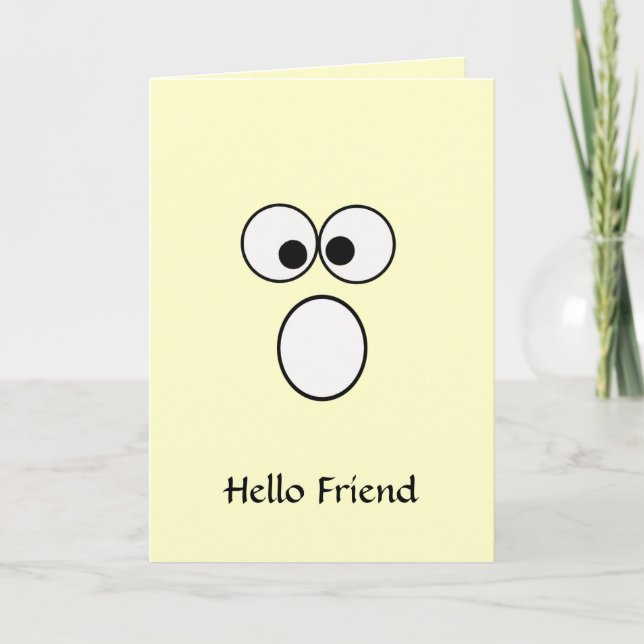 Remerciements Carte de voeux Hello Friend 4 (Devant)