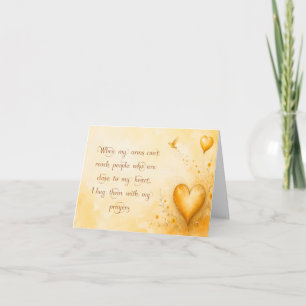 Remerciements Carte de vœux « Je vous enlace de mes prières »