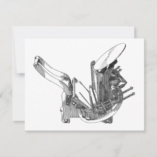 Remerciements Carte de voeux Kelsey letterpress impression press