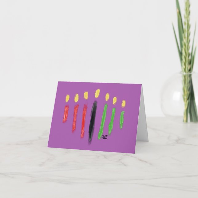 Remerciements Carte de voeux Kwanzaa (Devant)