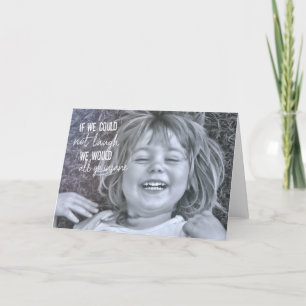 Remerciements Carte de voeux LAUGH