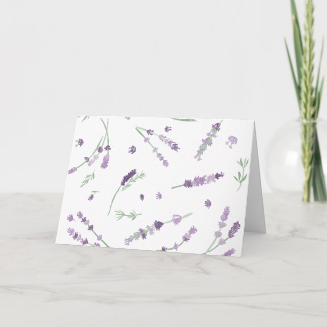 Remerciements Carte de voeux Lavender (Devant)