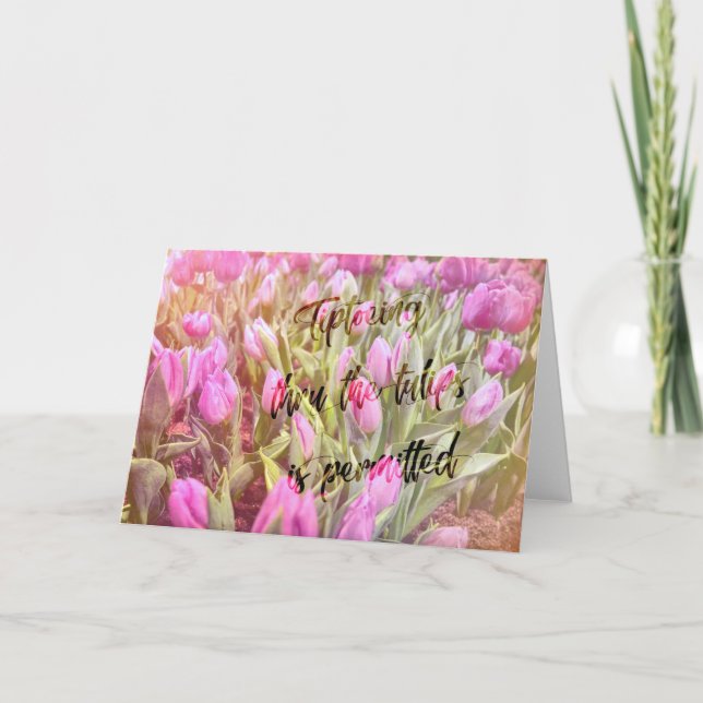 Remerciements Carte de voeux LAVENDER SWAY (Devant)