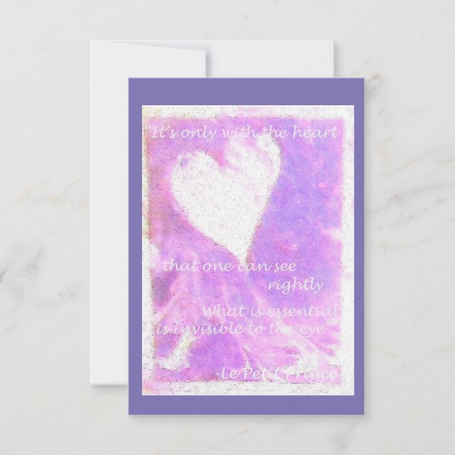 Remerciements Carte de voeux Le Petit Prince (Devant)