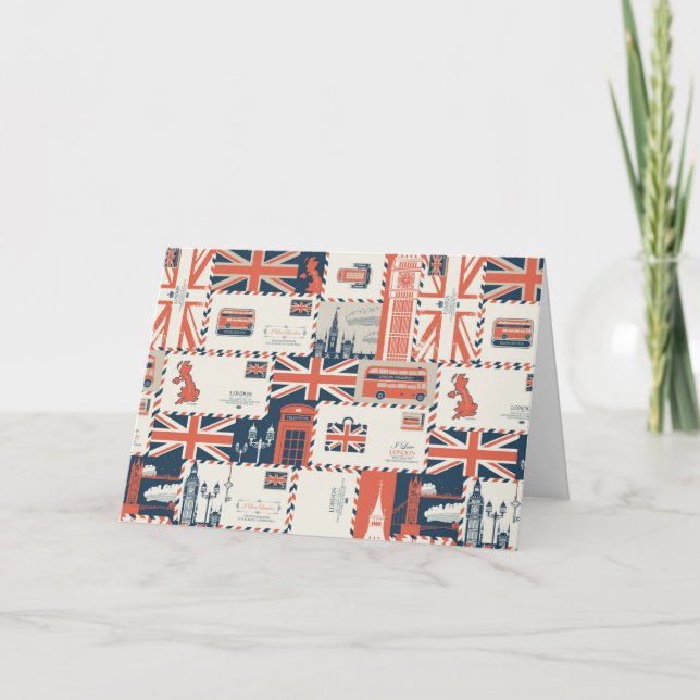 Remerciements Carte de voeux London Post (vide) (Devant)