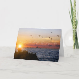 Remerciements Carte de voeux MALLORY CARRÉ SUNSET