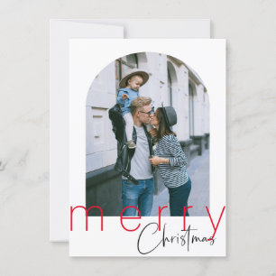 Remerciements Carte de voeux minimaliste Arch Joyeux Noël