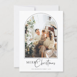 Remerciements Carte de voeux minimaliste Arch Joyeux Noël