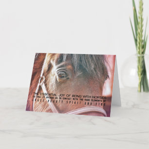 Remerciements Carte de voeux MORGAN HORSE