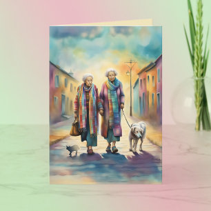 Remerciements Carte de voeux Old Friends Best Friends