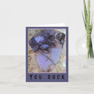 Remerciements Carte de voeux Oregon Holly Blue Agate You Rock