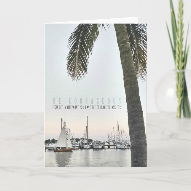 Remerciements Carte de voeux PALM SHADE (Devant)