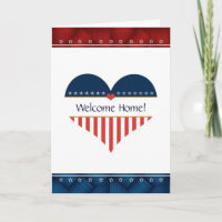 Carte de voeux patriotique de blanc de maison