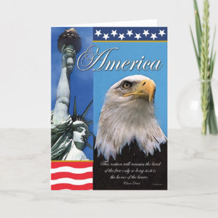 Remerciements Carte de voeux patriotique de l'Amérique