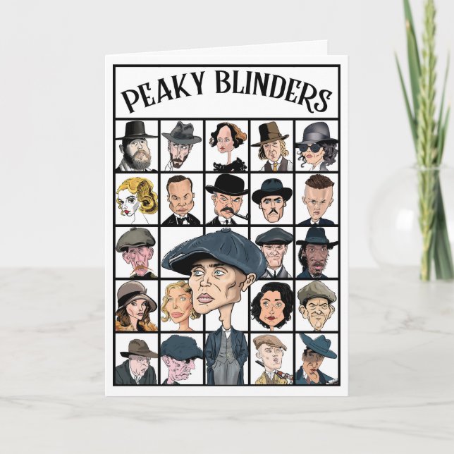 Remerciements Carte de voeux Peaky Blinders (Devant)