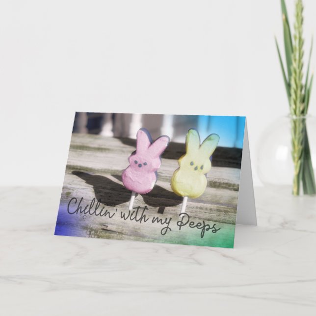 Remerciements Carte de voeux PEEPS CHILL (Devant)