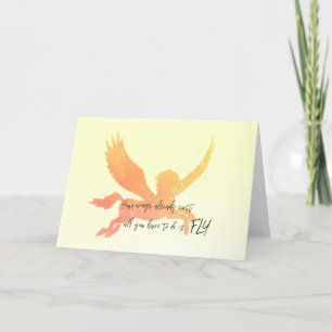 Remerciements Carte de voeux PEGASUS VOL