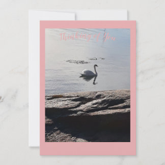 Remerciements Carte de voeux "Penser à vous"