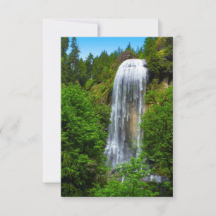 Remerciements Carte de voeux personnalisée de chute d'eau