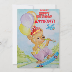 Remerciements Carte de vœux personnalisée pour l'anniversaire d'