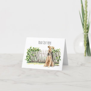 Remerciements Carte de voeux personnalisée Welsh Terrier