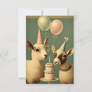 Remerciements Carte de voeux plat pour l'anniversaire de la fête