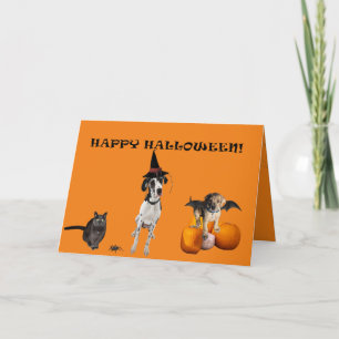 Remerciements Carte de voeux pliée Halloween
