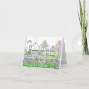 Remerciements Carte de voeux pliée Hilltop Farm