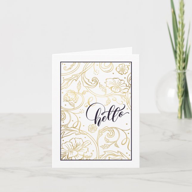 Remerciements Carte de voeux pliée Rose sauvage (Devant)