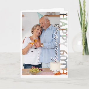 Remerciements Carte de voeux pour 60 ans de mariage