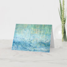 Carte de voeux pour chats en pluie par Iris Grace