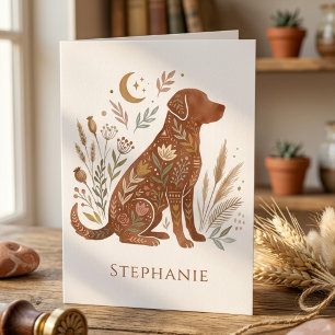 Remerciements Carte de vœux pour chien bohème – Cadeau pour amat
