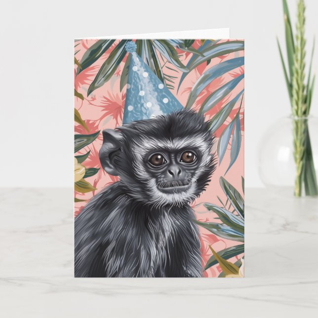 Remerciements Carte de voeux pour la fête du singe (Devant)