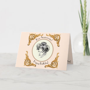 Remerciements Carte de voeux pour l'anniversaire de Gibson Girl