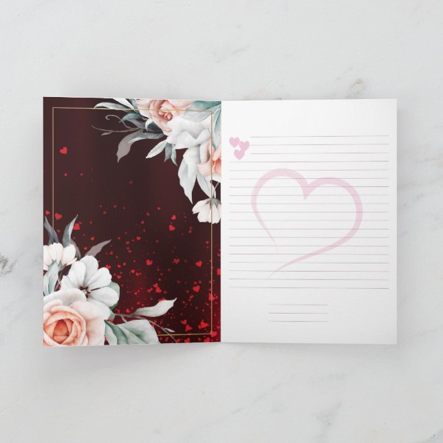 Remerciements Carte de voeux pour les 10 ans de mariage en or (Intérieur)