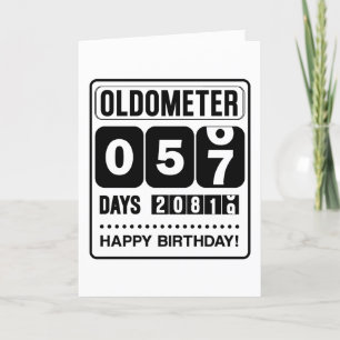 Remerciements Carte de voeux pour les 57 ans Oldometer