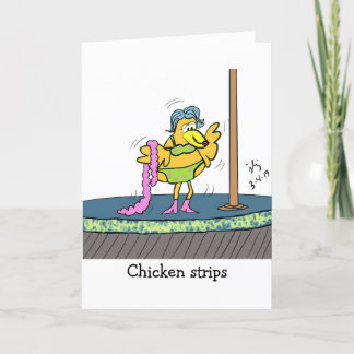 Remerciements Carte de voeux pour les Bandes de poulet