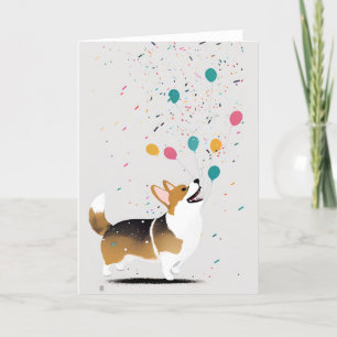 Remerciements Carte de voeux pour les célébrations de Corgi