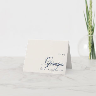 Remerciements Carte de vœux pour mon grand-père le jour de mon m